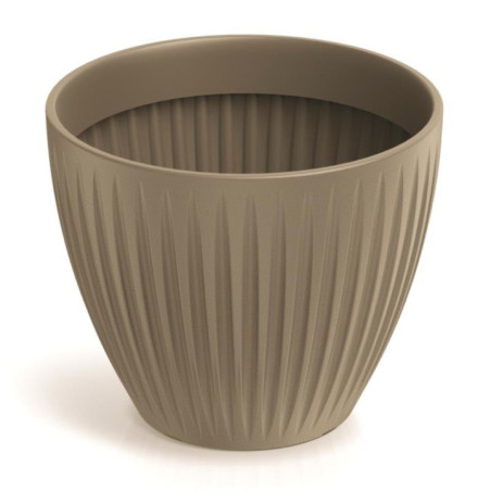 Doniczka Lattia Round 25cm mocca TLRO30